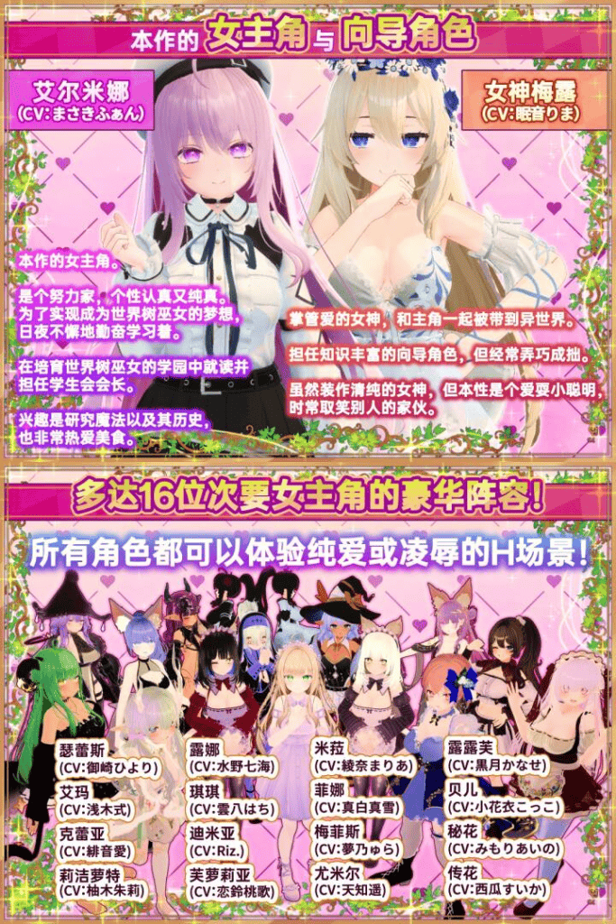 异世界树的巫女~用魔法触摸尽情做色色的事~V1.0+DLC4 异世界树的巫女~用魔法触摸尽情做色色的事~V1.0+DLC4
